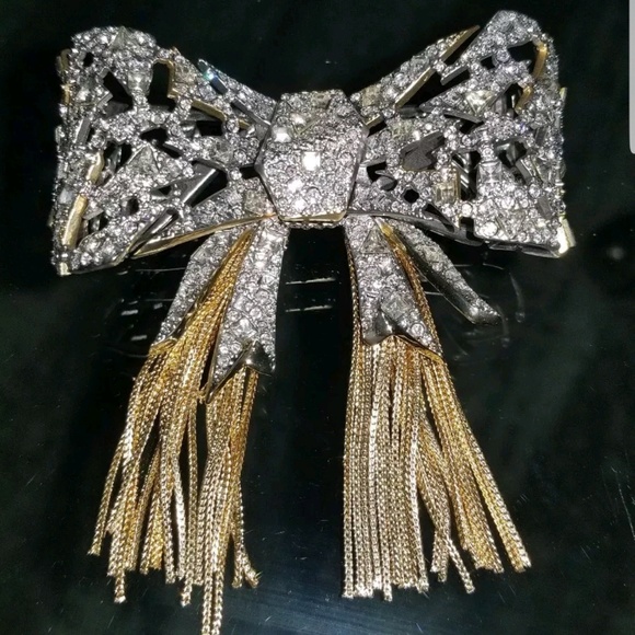 Alexis Bittar Jewelry - Alexis Bittar Crystal Mosaic Bow Pin